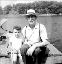 Tom Davis with grandson